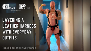 Layering a Leather Harness with Everyday Outfits
