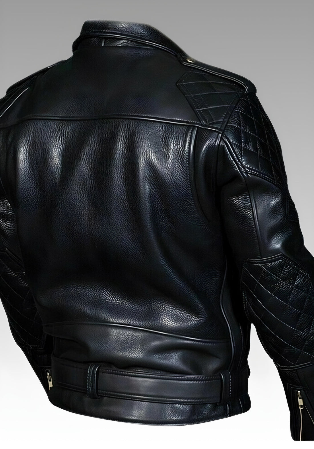 Biker's Leather Jacket Police/Cop Style for sale