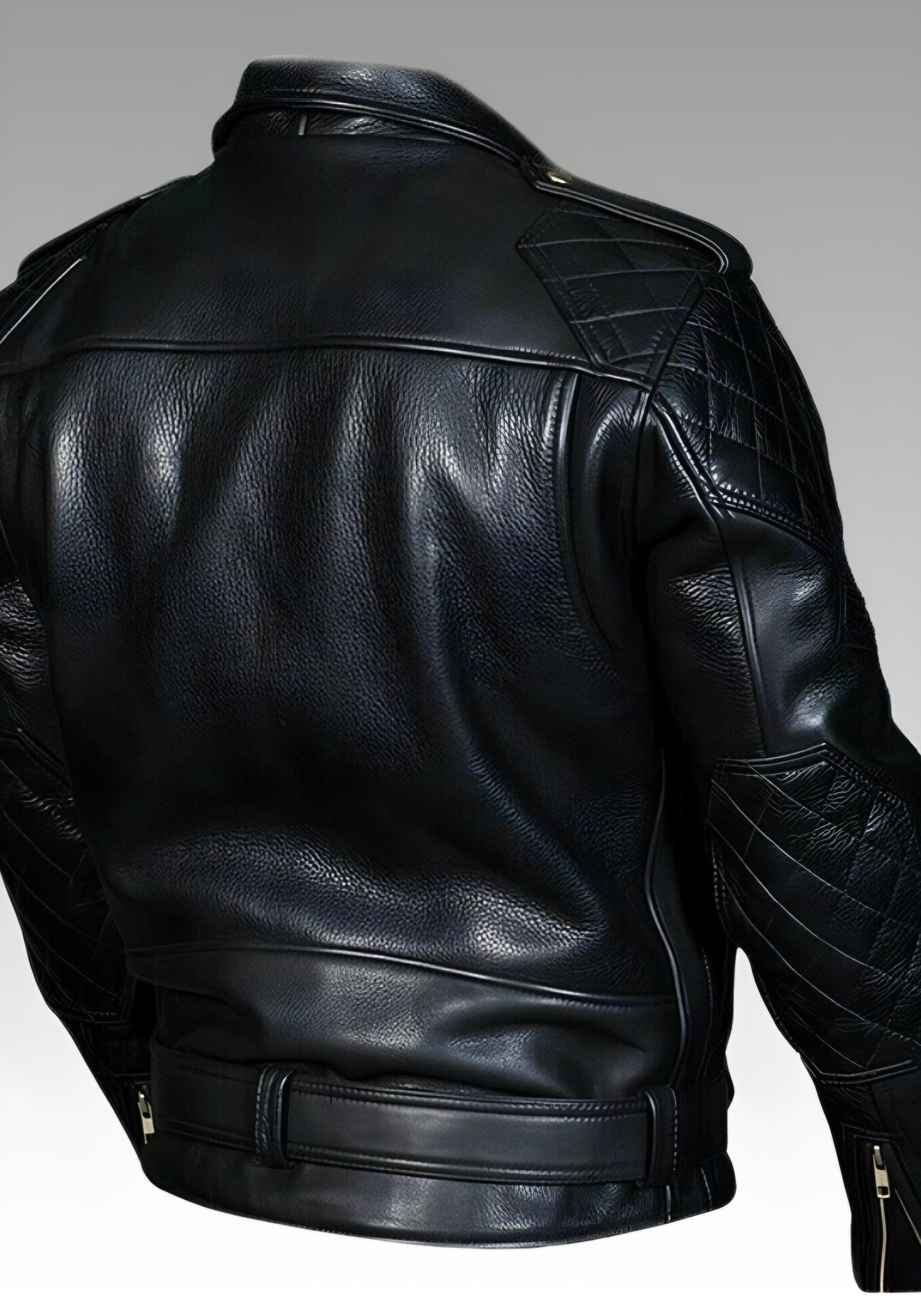 Biker's Leather Jacket Police/Cop Style for sale