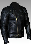 Biker's Leather Jacket Police/Cop Style for sale