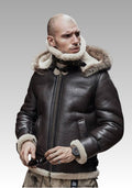 Bomia Airforce Shearling Leather Bomber Jacket for sale