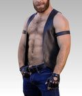 Classic Bar Leather Vest for sale