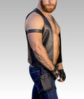 Classic Bar Leather Vest for sale