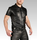 Lambskin Classic Leather Shirt for sale