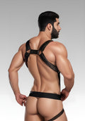 Leather Hunter Harness - Black Hardline for sale