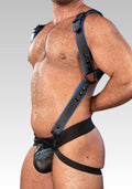 Leather Hunter Harness - Blue for sale