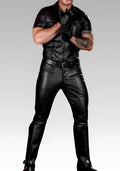 Leather Uniform Pant Black for sale