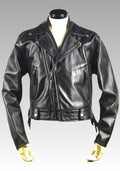 Men’s Black Leather Uniform Biker Jacket for sale