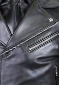 Men’s Black Real Leather Moto Jacket for sale