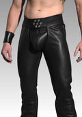 Men’s Leather Chaps 7-Snap Waistband  for sale
