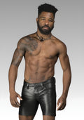 Men’s Leather Jean Shorts for sale