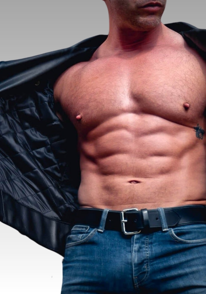 Men's Leather Motocross Jacket for sale