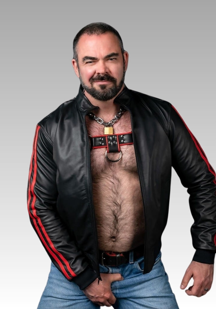 Men's Leather Sport Jacket for sale