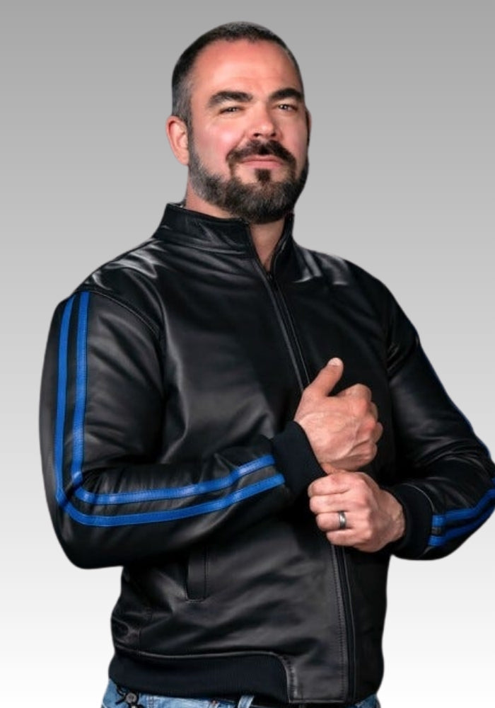 Men's Leather Sport Jacket for sale