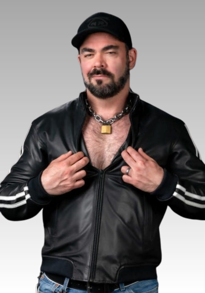 Men's Leather Sport Jacket for sale