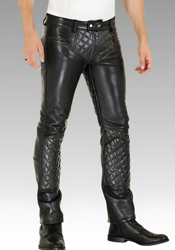 Men’s Padded Leather Uniform Pants for sale