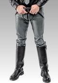 Men’s Real Leather Gray Uniform Pants for sale