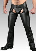 Outside-Zip Classic Leather Chaps for sale