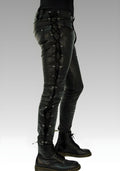 Side Laced Biker’s Leather Pants for sale