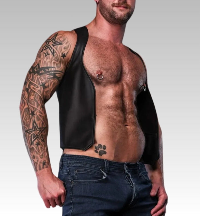 Berlin Bar Leather Vest for sale