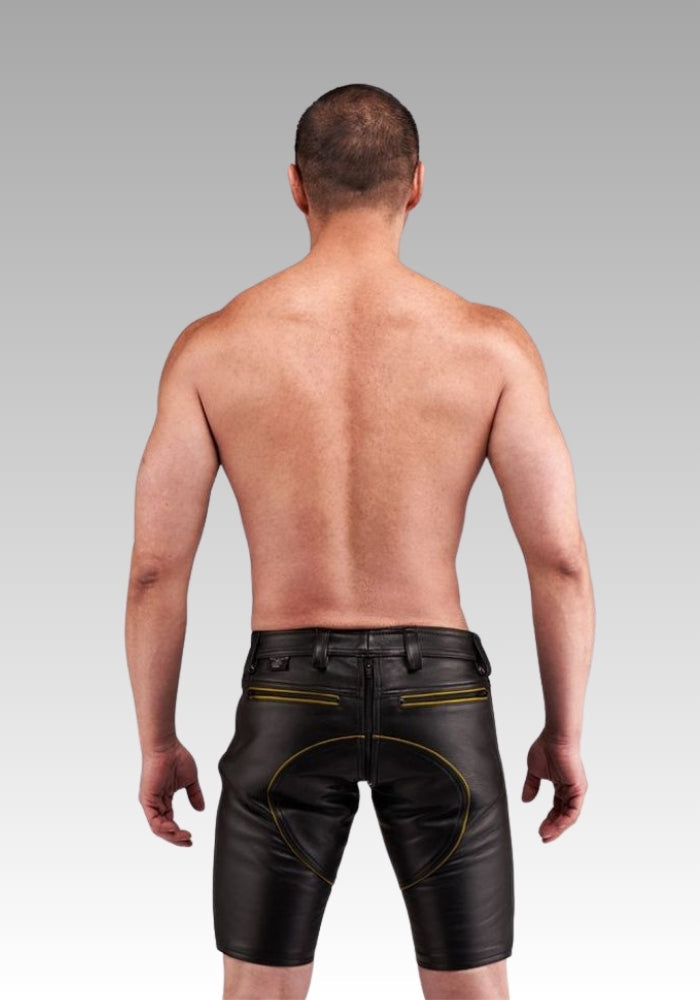 Leather FXXXer Shorts Color Piping for sale