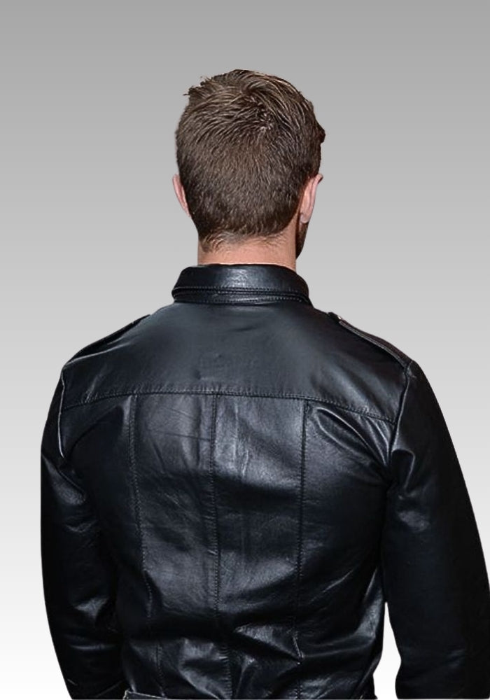 Leather Police Shirt Long Sleeves for sale