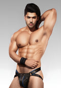 Trojan Leather Jockstrap - Blue for sale